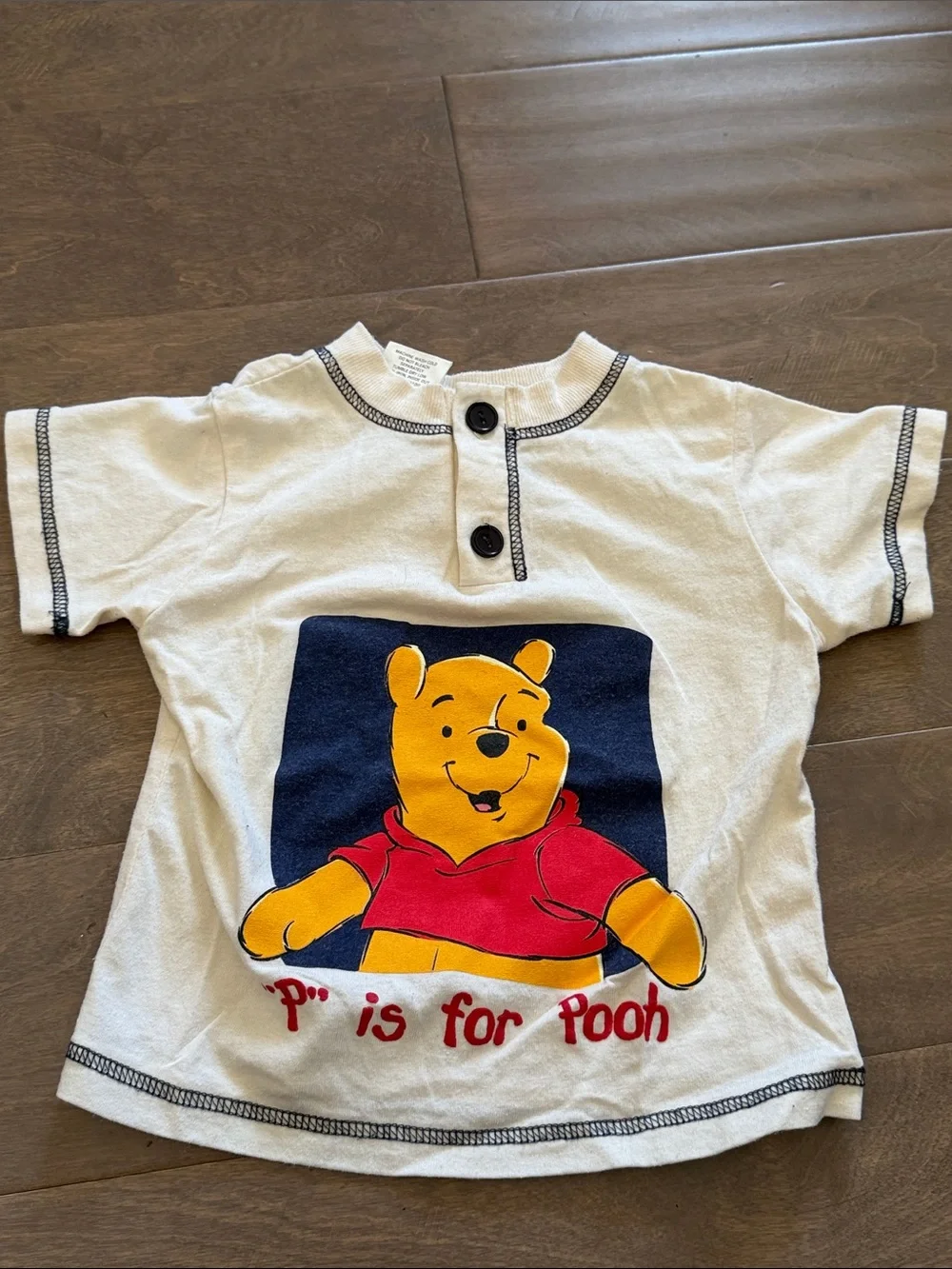 Vintage Winnie the Pooh Cream Kids' Short Sleeve Tee